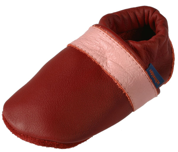 Basic-Puschen rot / rosa